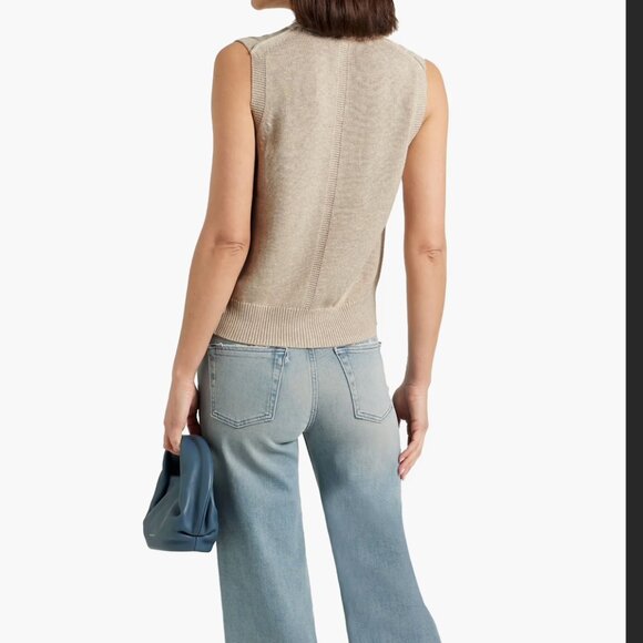 Alex Mill Becca Vest Embroidered Flowers Sz XS NWT - Picture 2 of 5